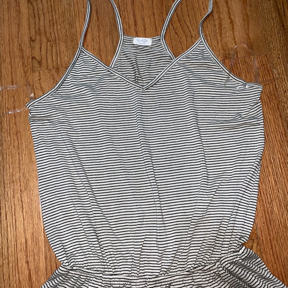 Coziest striped romper
